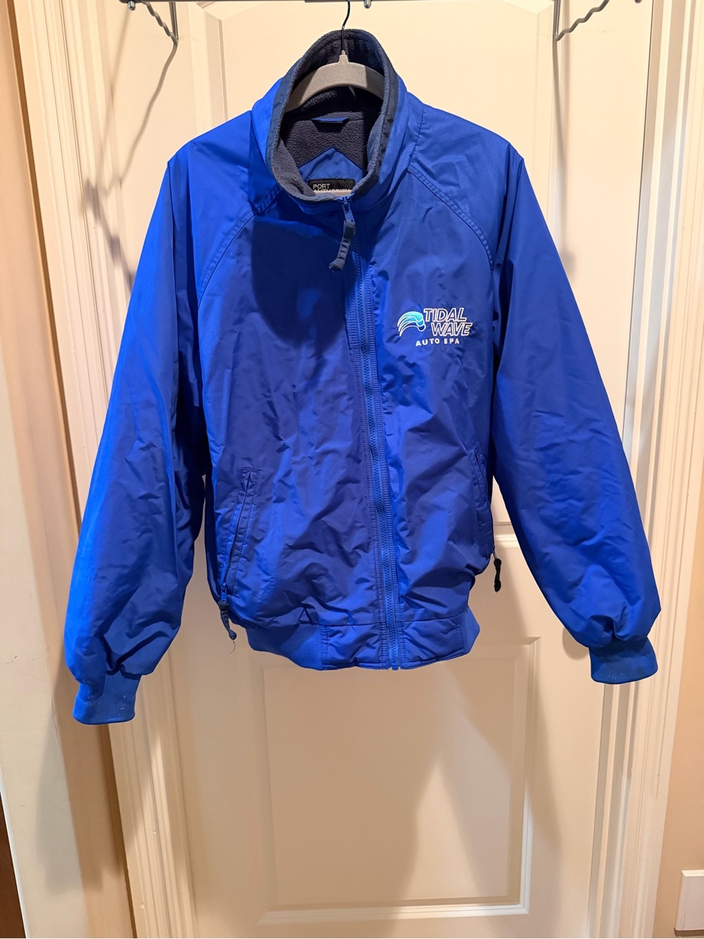 Port Authority Blue Men's Puffer Jacket with Embroidered Logo